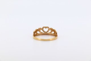 ANILLO PEQUEÑO CORONA CIRCONITAS ROSAS.