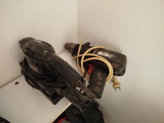 Lijadora y taladro