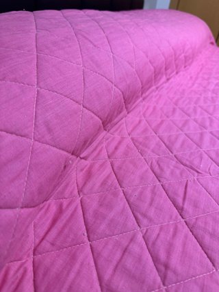 Colcha/Edredón Cama Estampado Corazones reversible