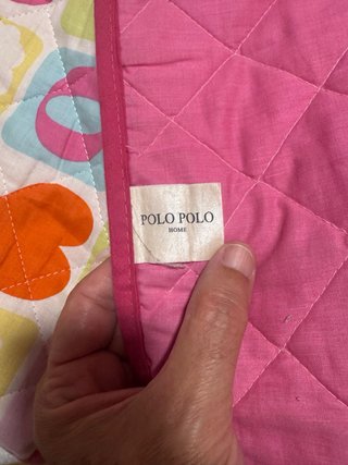 Colcha/Edredón Cama Estampado Corazones reversible
