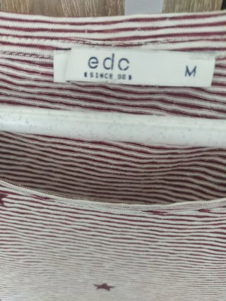 Camiseta EDC rayas estrellas M