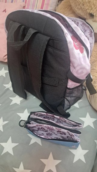 Conjunto Mochila y Estuche Stich Disney