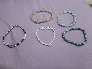 Lote 5 Pulseras Artesanales
