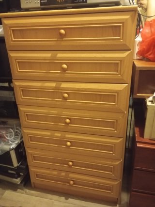 Sinfonier , cajonera ,7 cajones madera melamina