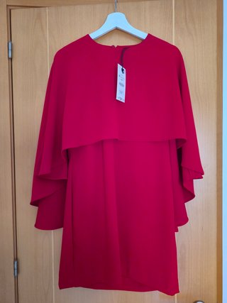 Vestido corto capa ZW Collection rojo