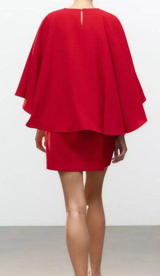 Vestido corto capa ZW Collection rojo