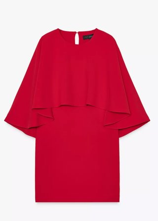Vestido corto capa ZW Collection rojo