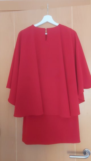 Vestido corto capa ZW Collection rojo