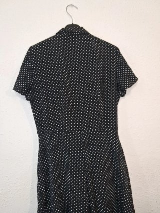 Mono Zara lunares negro y blanco