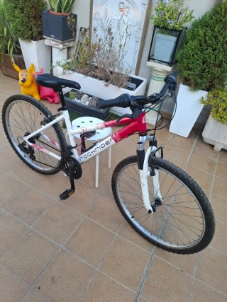 Bicicleta Rockrider 26 Blanca Mujer