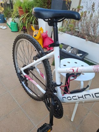 Bicicleta Rockrider 26 Blanca Mujer