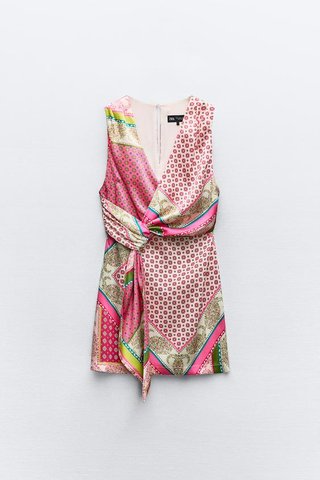 Vestido Zara estampado