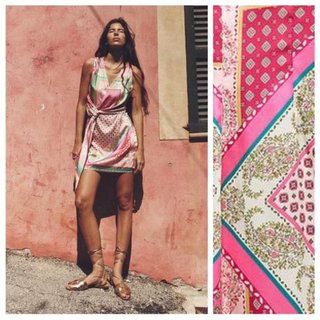 Vestido Zara estampado