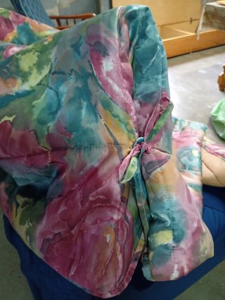Edredón floral multicolor como nuevo