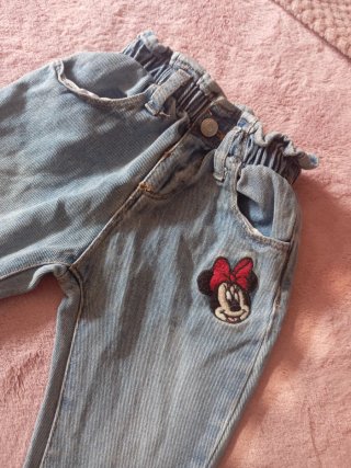 Vaqueros Minnie Zara Talla 9-12 Meses