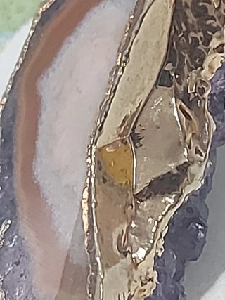 Ciondolo Geode Drusa Ametista Viola 925