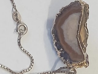 Ciondolo Geode Drusa Ametista Viola 925