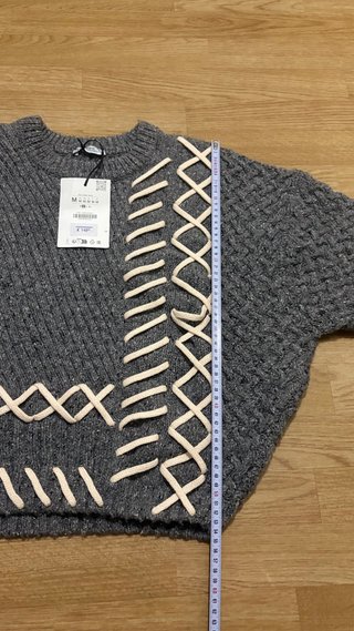 Jersey Zara gris talla única
