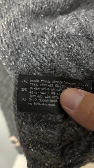 Jersey Zara gris talla única