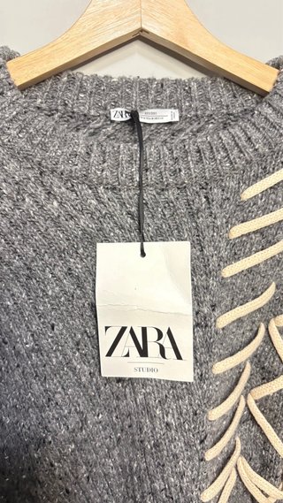 Jersey Zara gris talla única