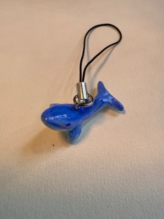 Colgante Ballena Hecho a Mano Arcilla Polimérica