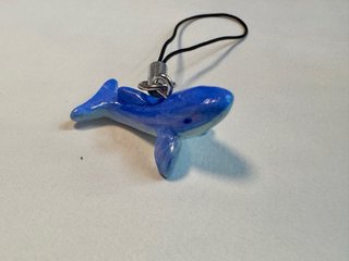 Colgante Ballena Hecho a Mano Arcilla Polimérica