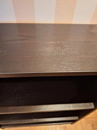 Estantería Ikea Negra/Marrón Madera