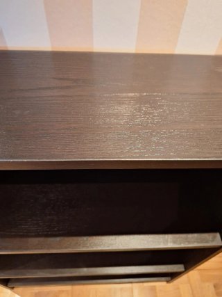 Estantería Ikea Negra/Marrón Madera