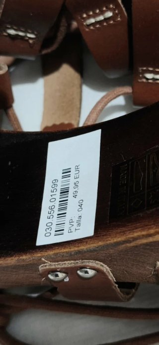 Sandalias Verano Tacón Madera Talla 40