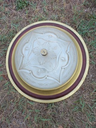 Plafón de techo cristal y plástico