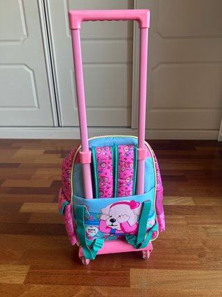 Mochila Simones con ruedas y diseño de perritos