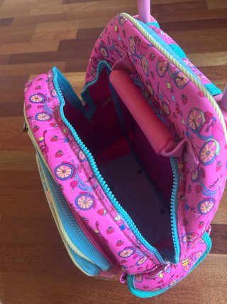 Mochila Simones con ruedas y diseño de perritos