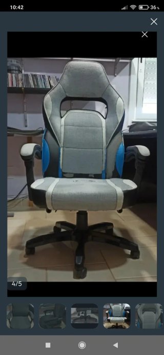 Silla de oficina ergonómica con ruedas estudio hab