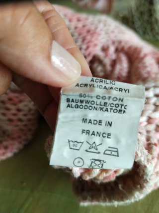 Chaqueta de punto multicolor talla única
