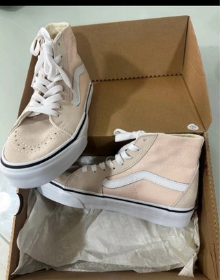 Zapatillas Vans Sk8-Hi Beige Talla 38