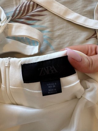 Vestido Blanco Zara Talla XS