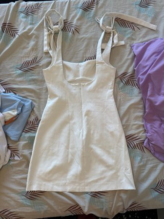 Vestido Blanco Zara Talla XS