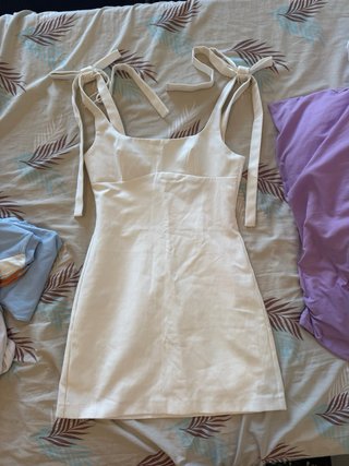 Vestido Blanco Zara Talla XS