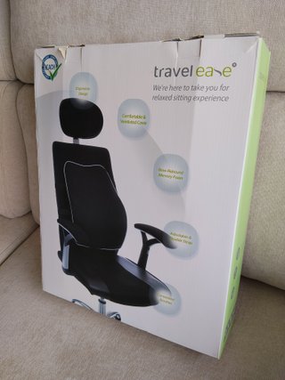Cojín lumbar ergonómico Travel Ease sin usar