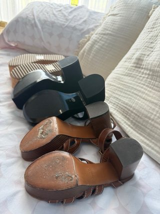 Lote 3 sandalias plataforma T36 Uterqüe/Zara