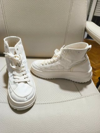 Zapatillas deportivas altas blancas mujer