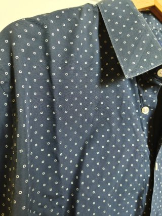 Camisa The Tie Bar azul lunares blancos Talla L