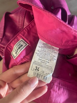 Pantalones Pimkie rosas pernera recta