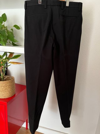 Pantalón Massimo Dutti tiro alto negro