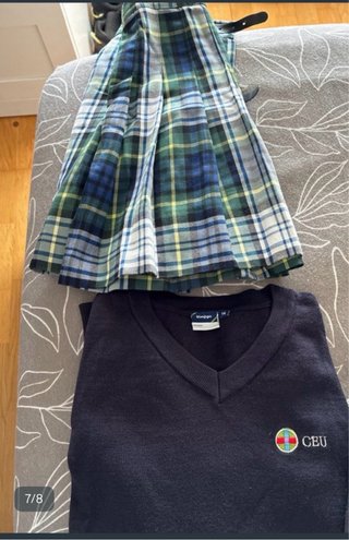 Conjunto falda y jersey colegio CEU