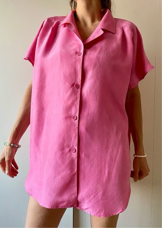 Blusa seda Vintage Talla XXL/3XL