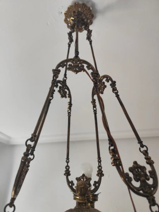 Lámpara de Bronce Antigua