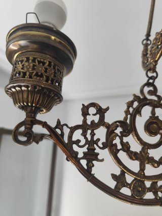 Lámpara de Bronce Antigua
