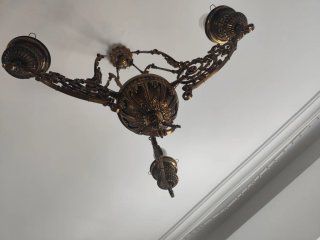 Lámpara de Bronce Antigua