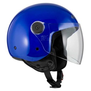Casco Jet NZI Magma Azul Brillo 22.06